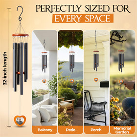 Captain Decor wind chimes designed for family memorials and heartfelt condolences