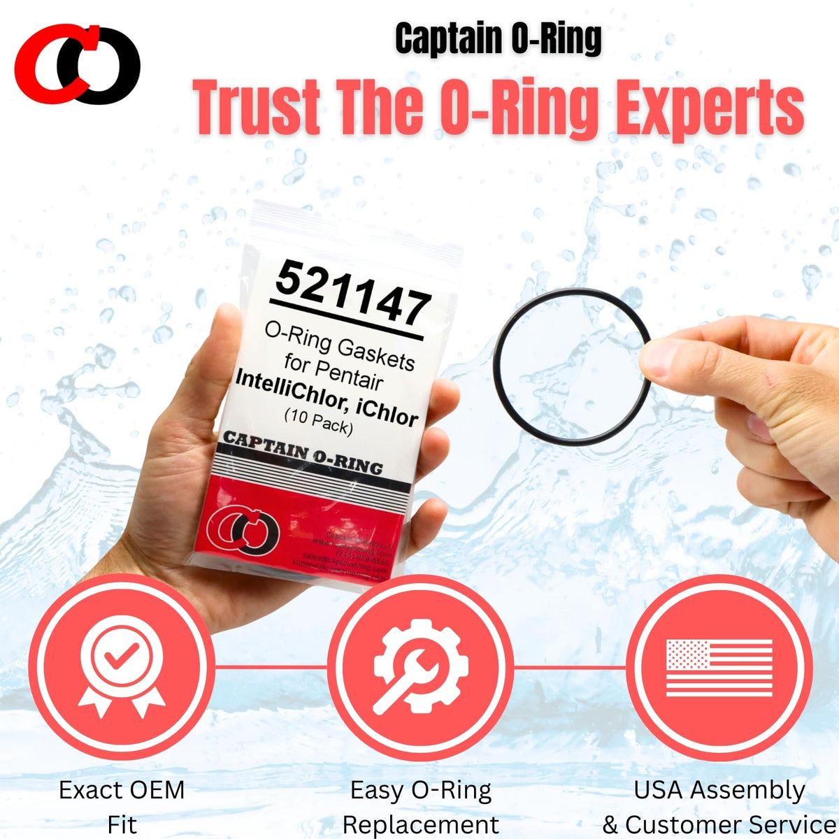 Captain O-Ring 520670 kit plug seal for cleaning and maintenance
