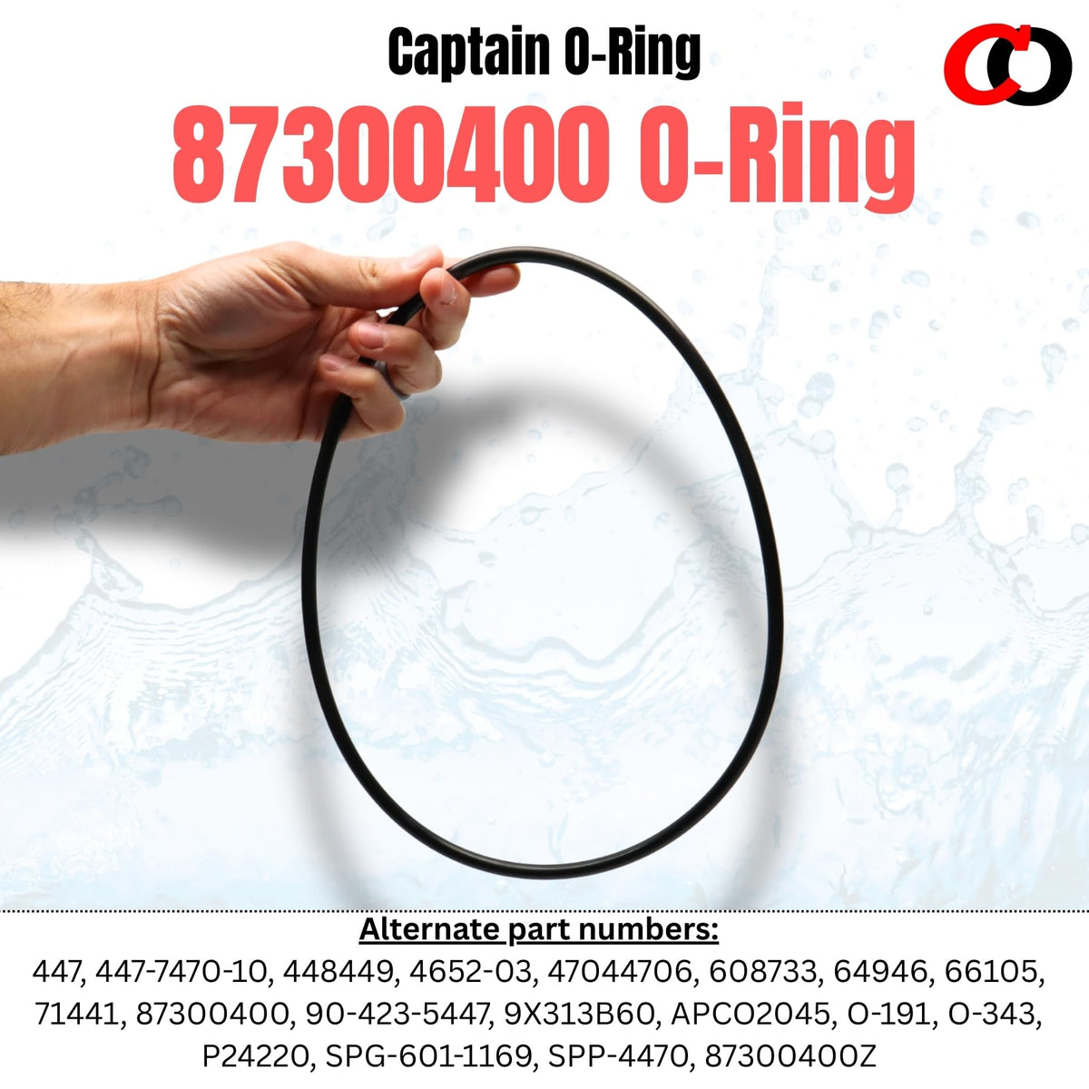 Captain O-Ring 87300400 synthetic rubber material for long-lasting performance