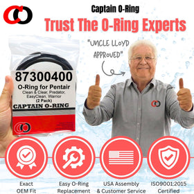 Captain O-Ring 87300400 compatible with Pentair models for reliable seals
