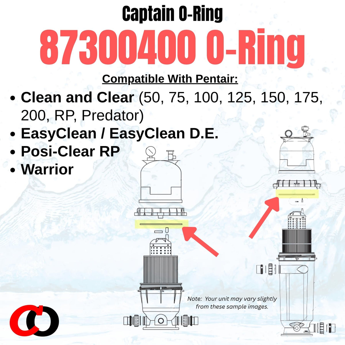 Captain O-Ring 87300400 side profile highlighting OEM-spec material for durability