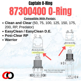 Captain O-Ring 87300400 side profile highlighting OEM-spec material for durability