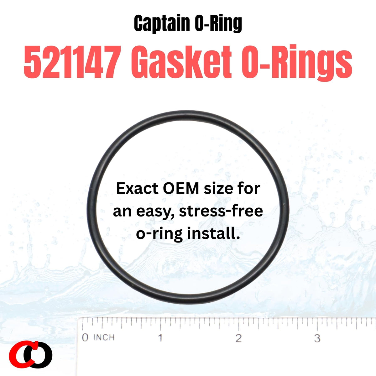 Captain O-Ring cell union fitting seal for tight connections