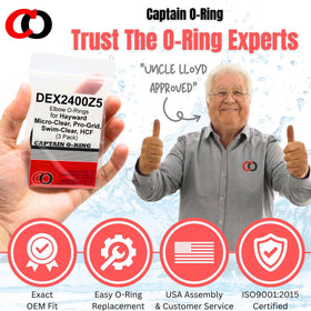Captain O-Ring DEX2400Z5 packaging for quick replacements