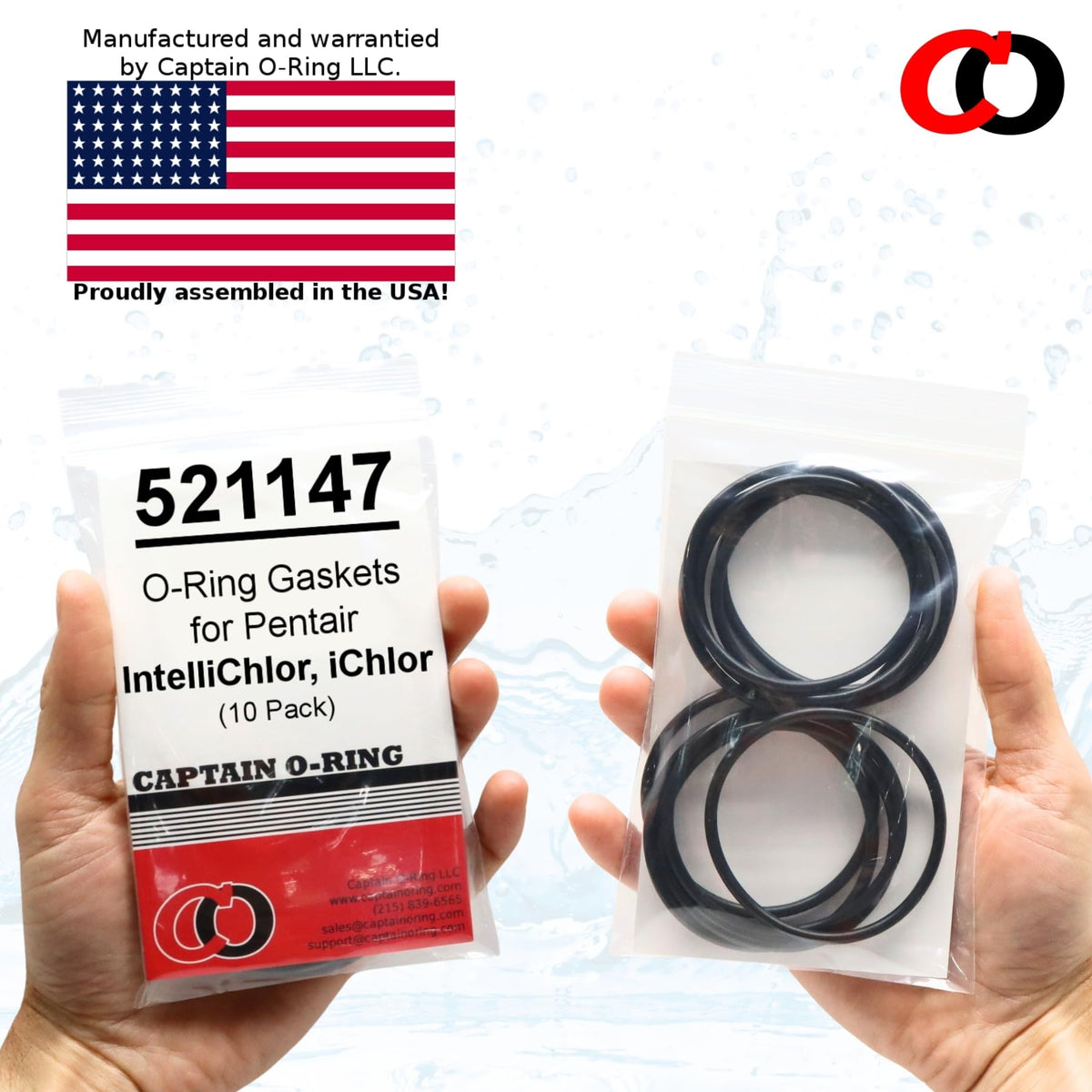 Captain O-Ring OEM-spec synthetic rubber for long-lasting sealing