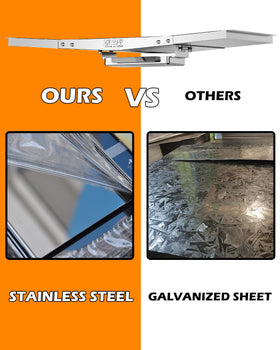 Sturdy 430 stainless steel construction resists rust during outdoor use