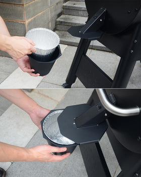 CaptainGrill lid protects grease from pets and rain, keeping the area tidy.