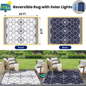 Capybland outdoor rug for beach or picnic adds color and comfort