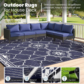 Capybland reversible blue-white design adds versatile styling for decks