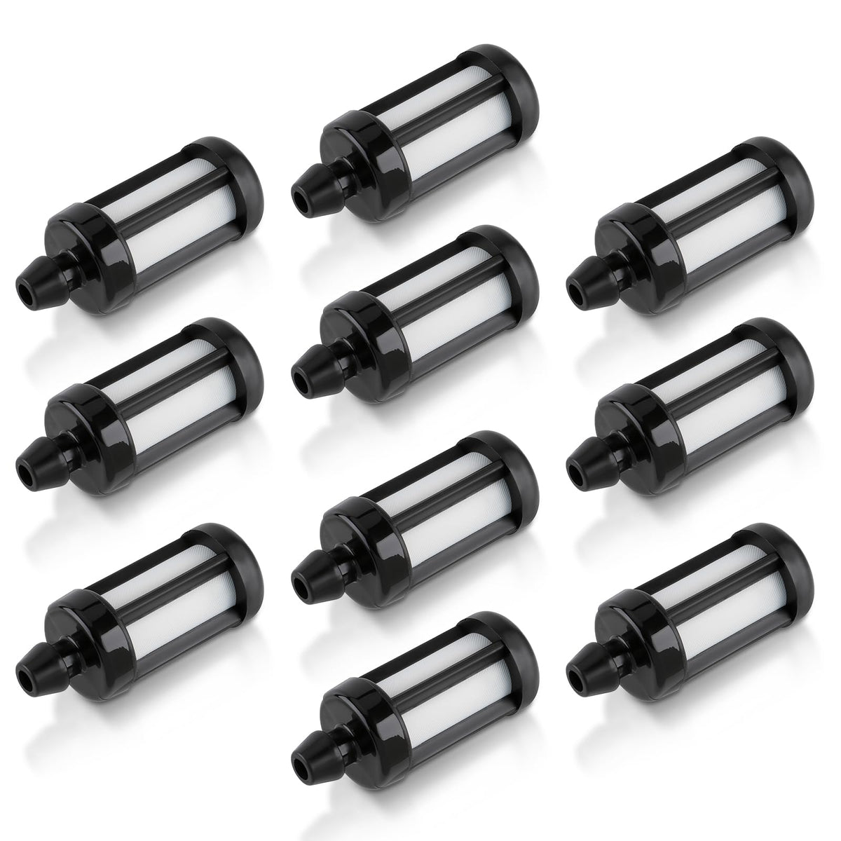 Carbbia fuel filter pack for STIHL in view, shows ten filters for practical maintenance