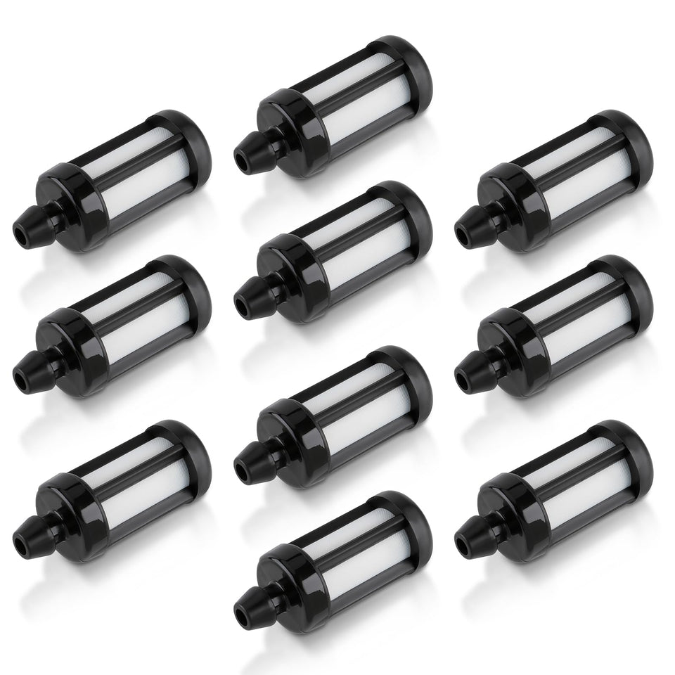 Carbbia fuel filter pack for STIHL in view, shows ten filters for practical maintenance