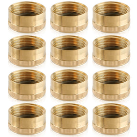 CARBBIA 12-pack brass end cap for 3/4in hoses provides secure termination.