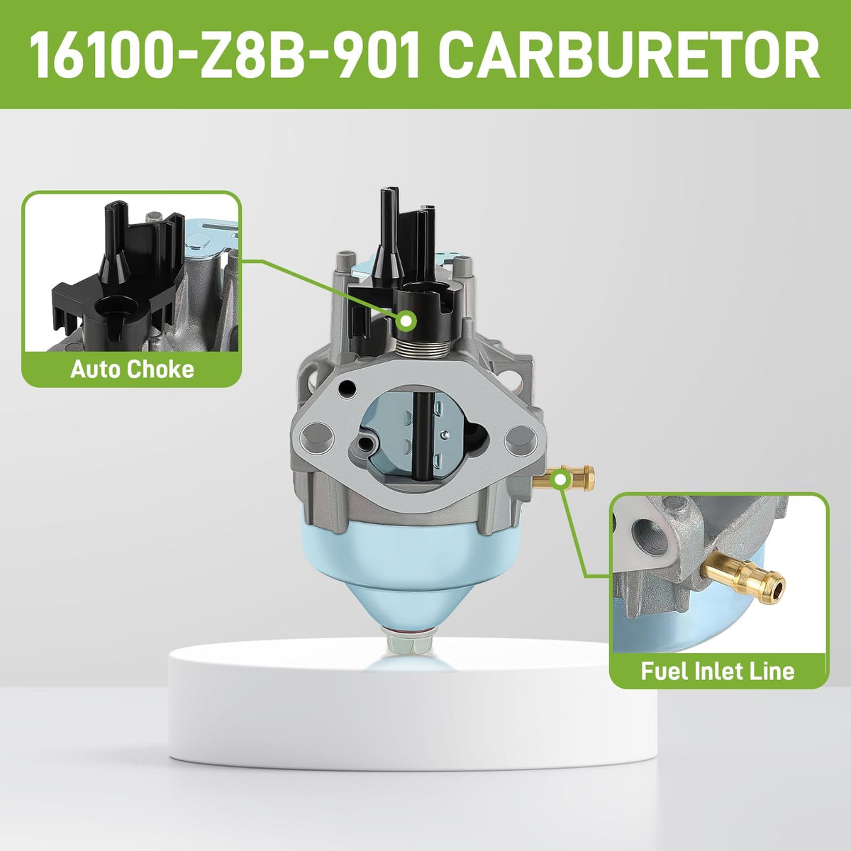 Carbbia air filter helps improve airflow and engine breathing.