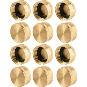 CARBBIA brass end cap compact design fits easily in storage.