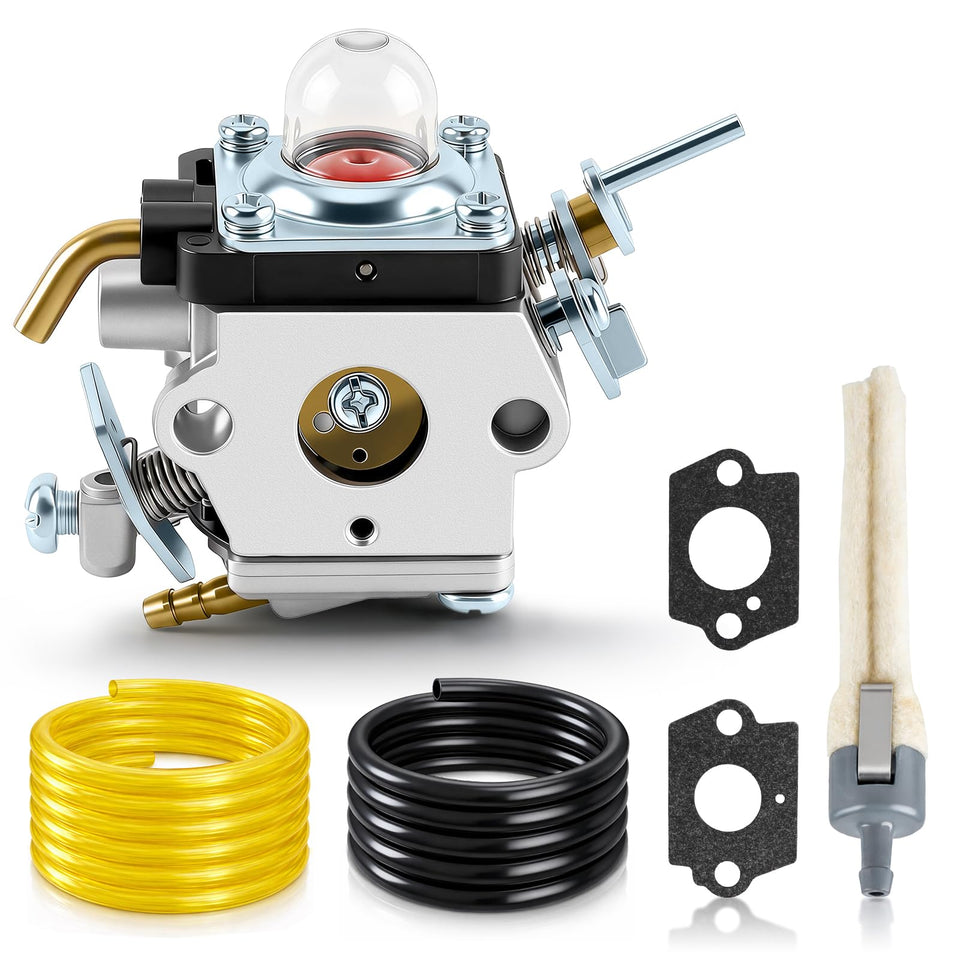 CARBBIA carburetor for Husqvarna 129C—close-up shows precise engineering for reliable starts.