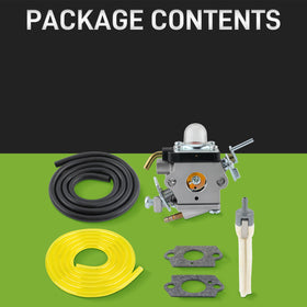 Husqvarna 129R bottom view with CARBBIA carburetor for dependable operation.