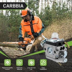 CARBBIA carburetor packaging included for easy replacement and setup.