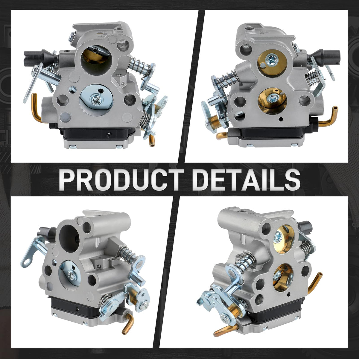 CARBBIA gasket set and spare parts arranged for easy maintenance