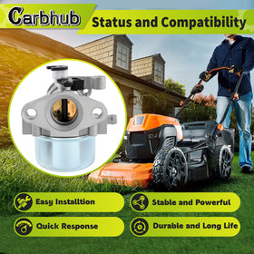Carbhub 675 carburetor kit closeup highlighting precise carburetor details for easy fit.