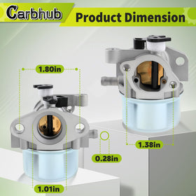 Carbhub 675 190cc carburetor kit spark plug included for quick ignition setup.