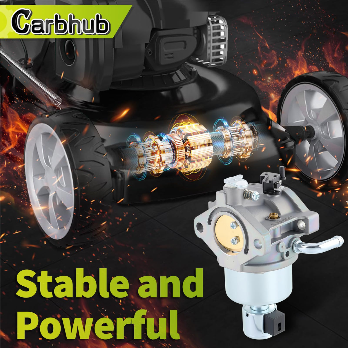 Carbhub 799727 diaphragm closeup reveals precise seals for smooth fuel flow.