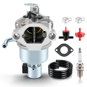 Carbhub 799727 carburetor front view shows durable build for reliable engine performance.