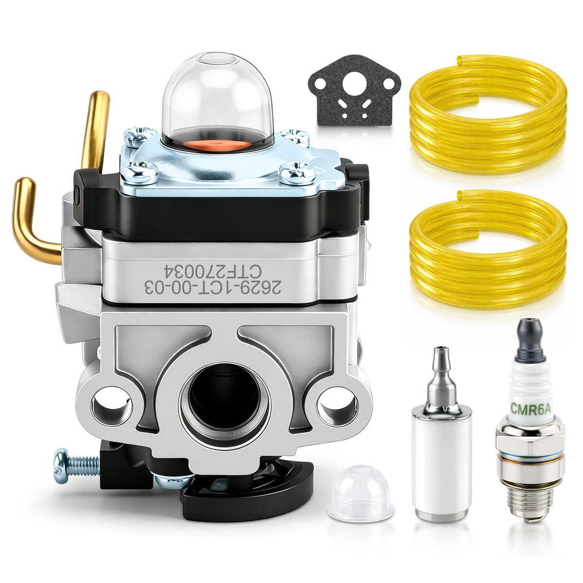 Carbhub C430 carburetor package view ready for Ryobi trimmer replacement
