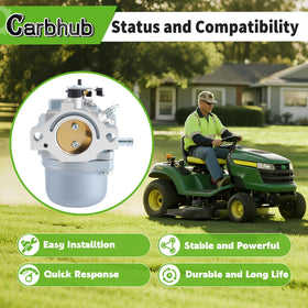 Carbhub carburetor designed for 10 HP engines and Coleman Pro-Gen generators.