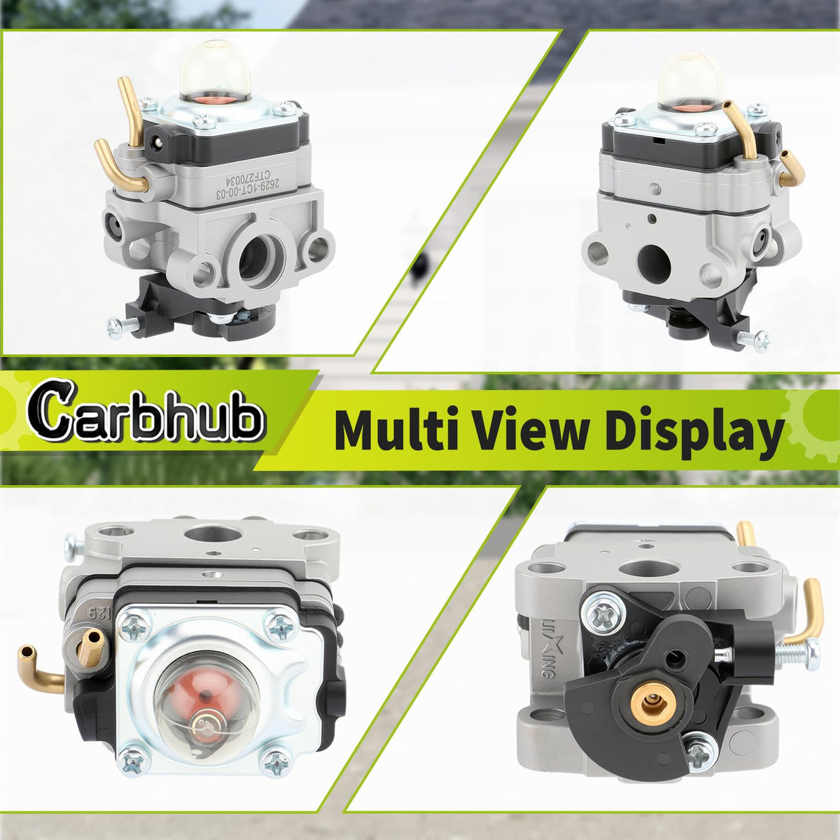 Carbhub fuel filter included to ensure clean fuel delivery