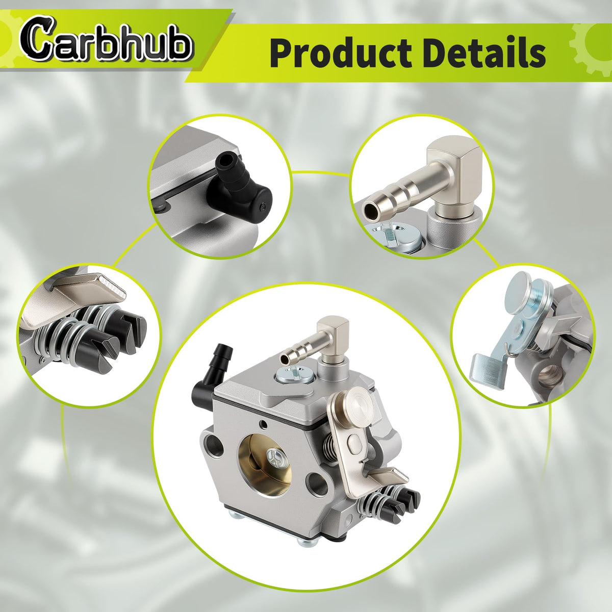 Carbhub fuel filter included supports filtration for longer carburetor life