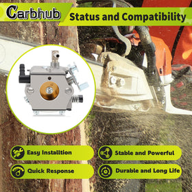 Carbhub fuel line for Stihl 1119-358-7700 supports steady fuel flow