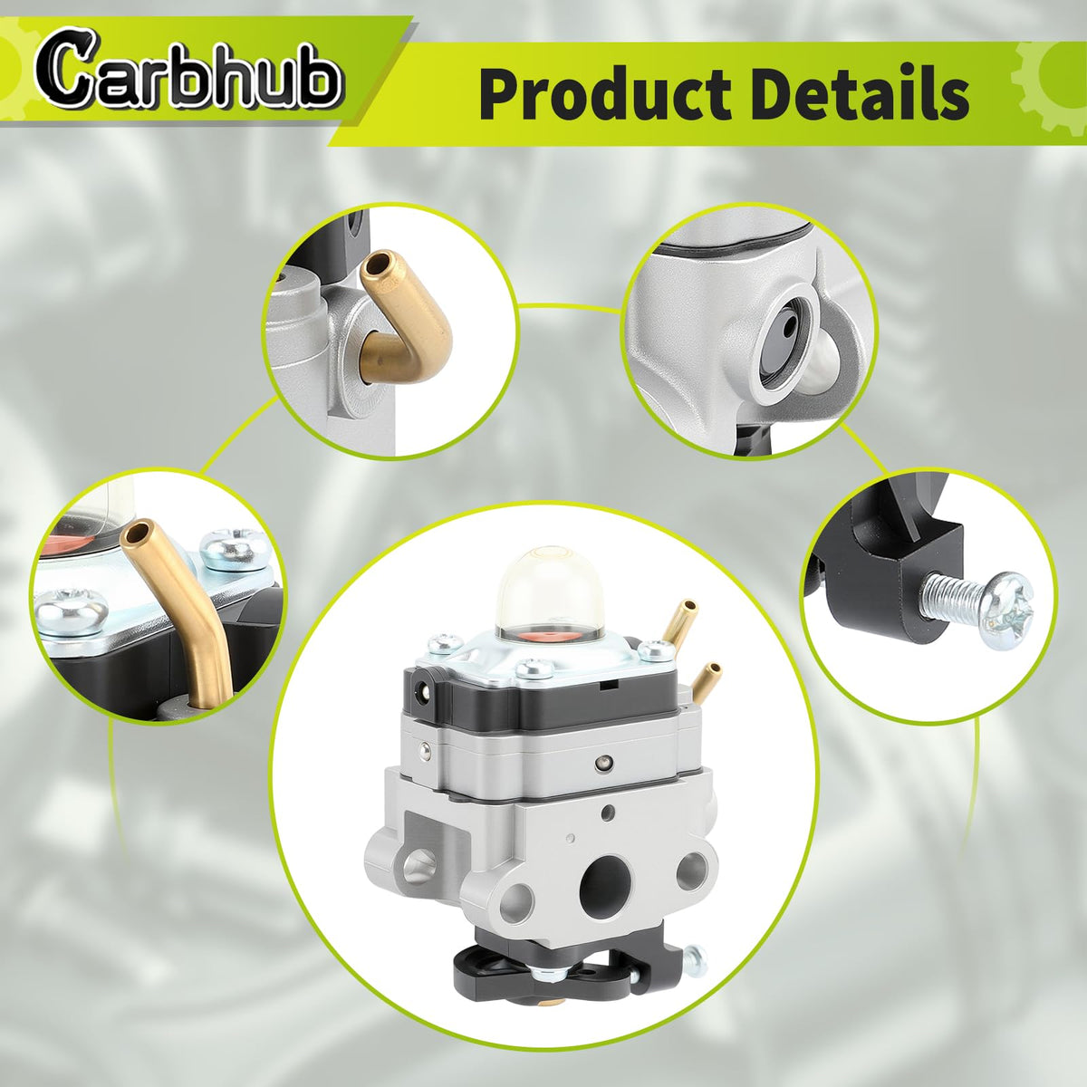 Carbhub fuel lines included for complete installation