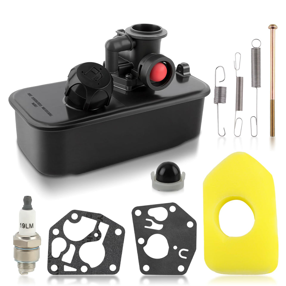 Carbhub fuel tank replacement for compatible lawn mowers, reliable fit and easy installation.