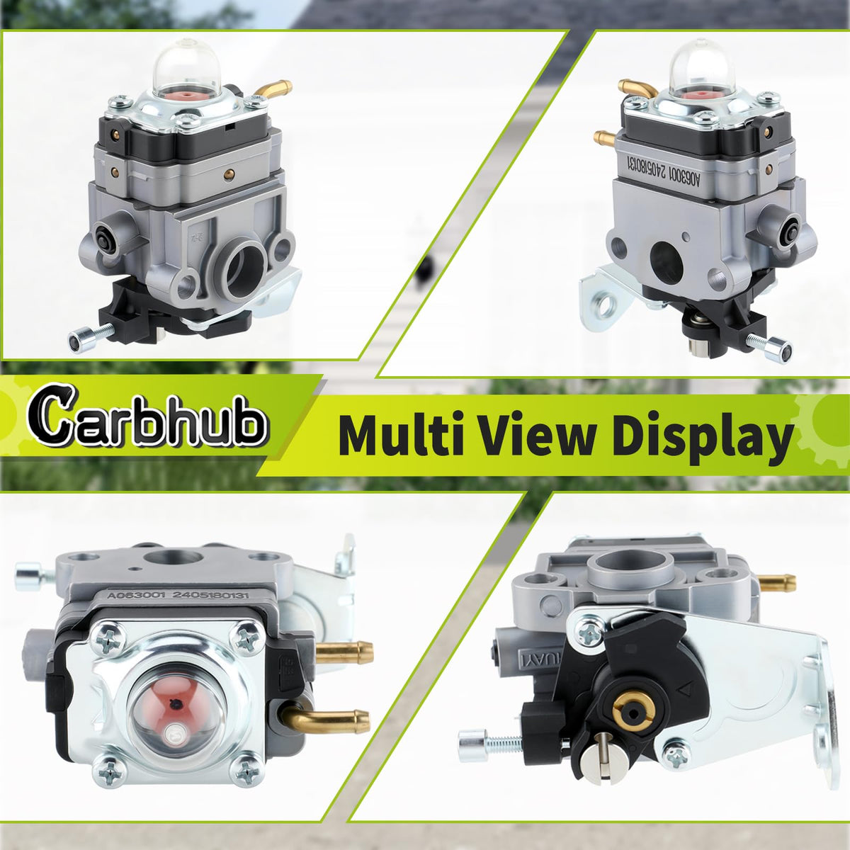 Carbhub gasket included with carburetor for Legend Force 46cc tiller.