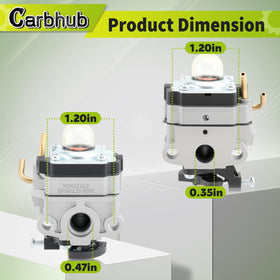 Carbhub gasket set included for proper sealing