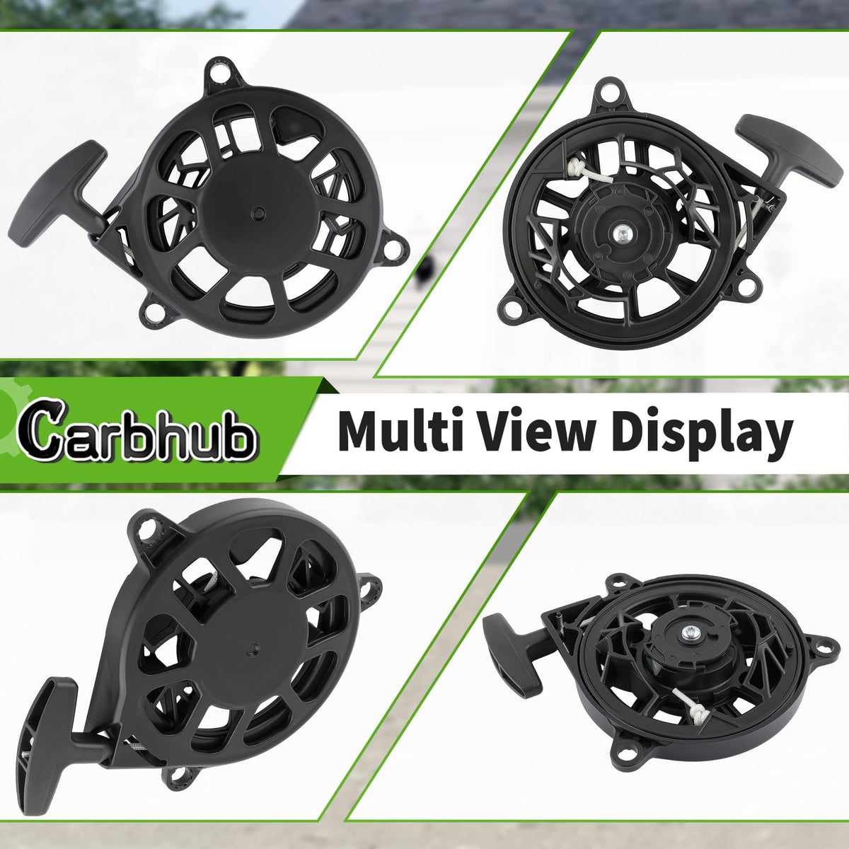 Carbhub GCV170 recoil starter assembly; ready-to-install replacement kit.