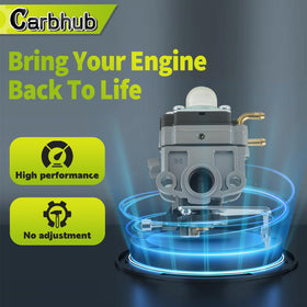 Carbhub Legend Force 46cc tiller carburetor close-up reveals precision machining.