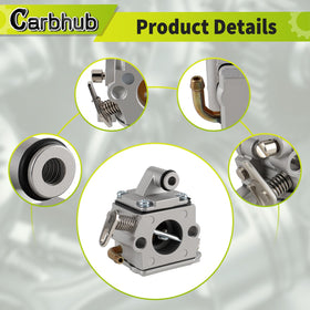 Spark plug included with Carbhub MS170 kit for easy starting and maintenance.