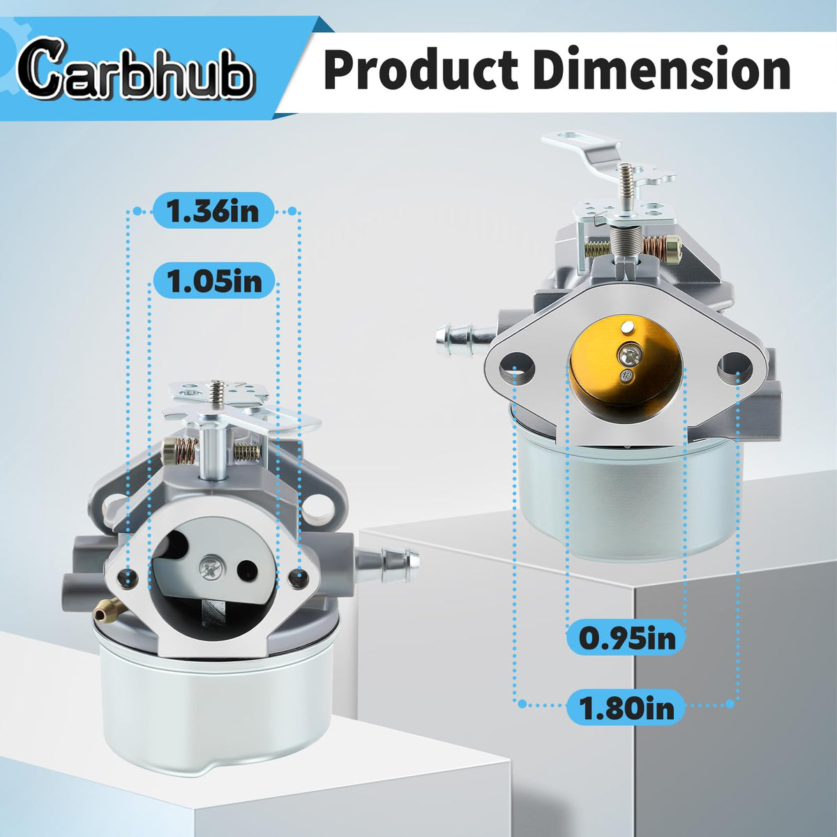 Carbhub primer bulb and fuel line set simplifies snow blower maintenance.