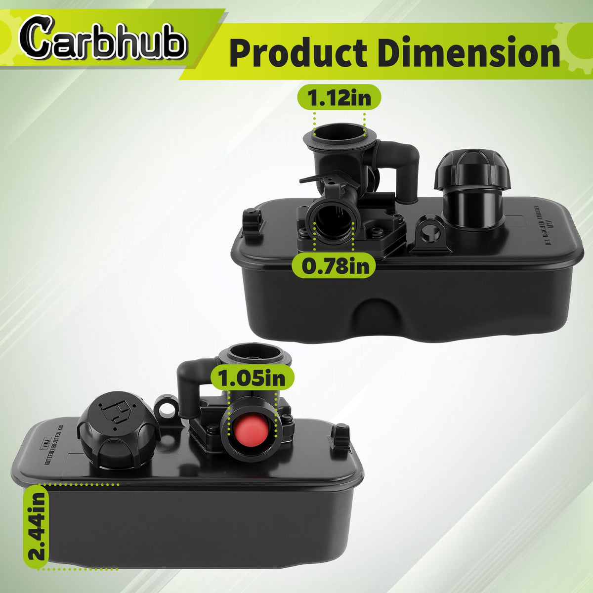 Carbhub mounting screws included for sturdy installation and long-lasting use.