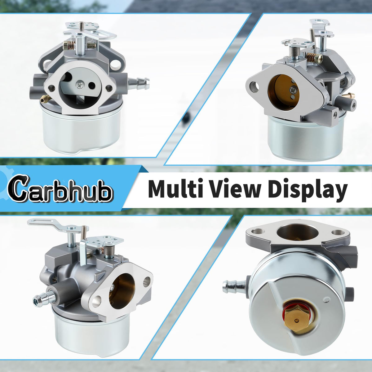 Carbhub spark plug for Tecumseh carburetor kit supports reliable ignition.
