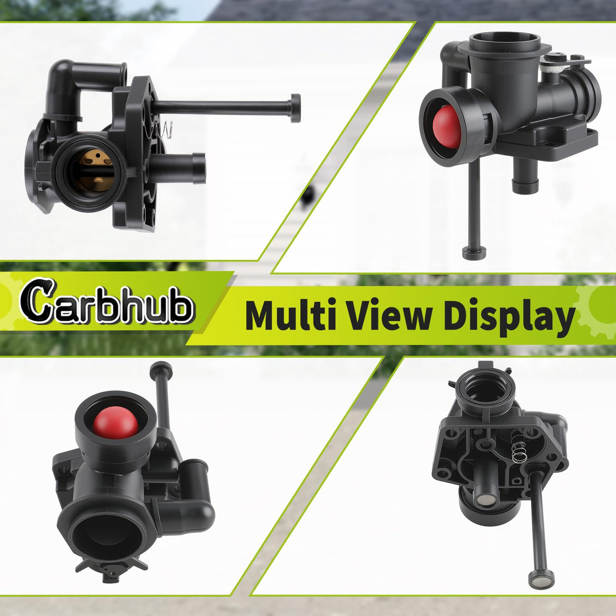 Carbhub springs included provide balanced throttle and return action.