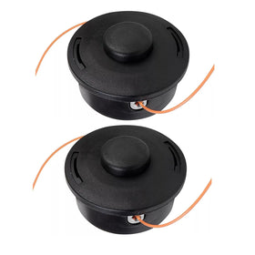 Carburionix 2-pack 25-2 trimmer head close-up showing quick-load design for easy replacements.