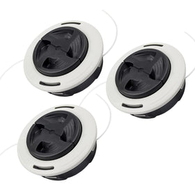 Carburionix C26-2 trimmer head 3-pack for quick replacement during lawn care tasks.