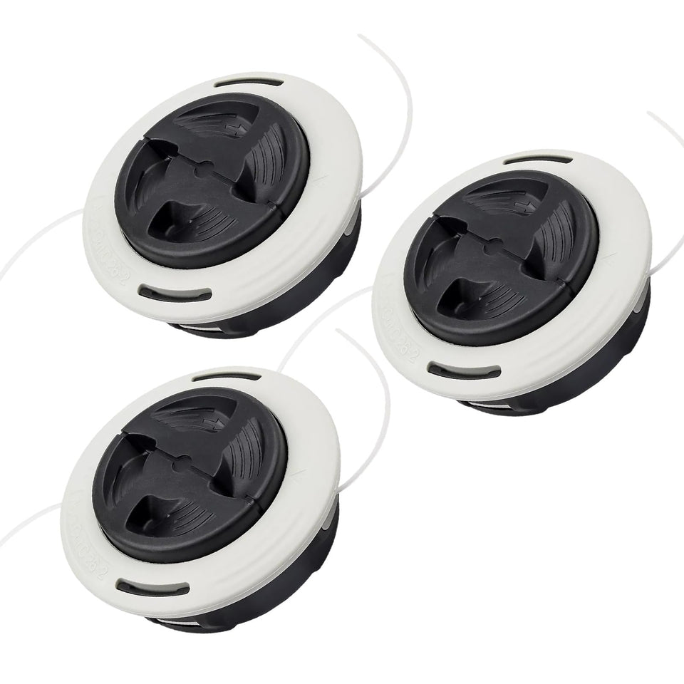 Carburionix C26-2 trimmer head 3-pack for quick replacement during lawn care tasks.