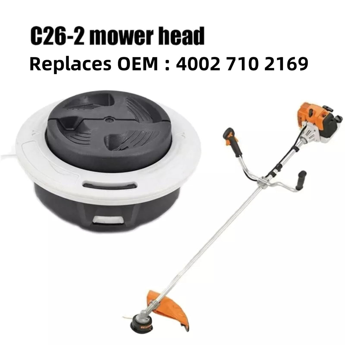 Double-line feed design speeds edging on Stihl trimmers with C26-2 head.