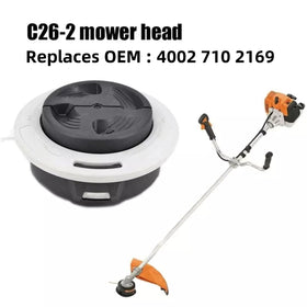 Double-line feed design speeds edging on Stihl trimmers with C26-2 head.