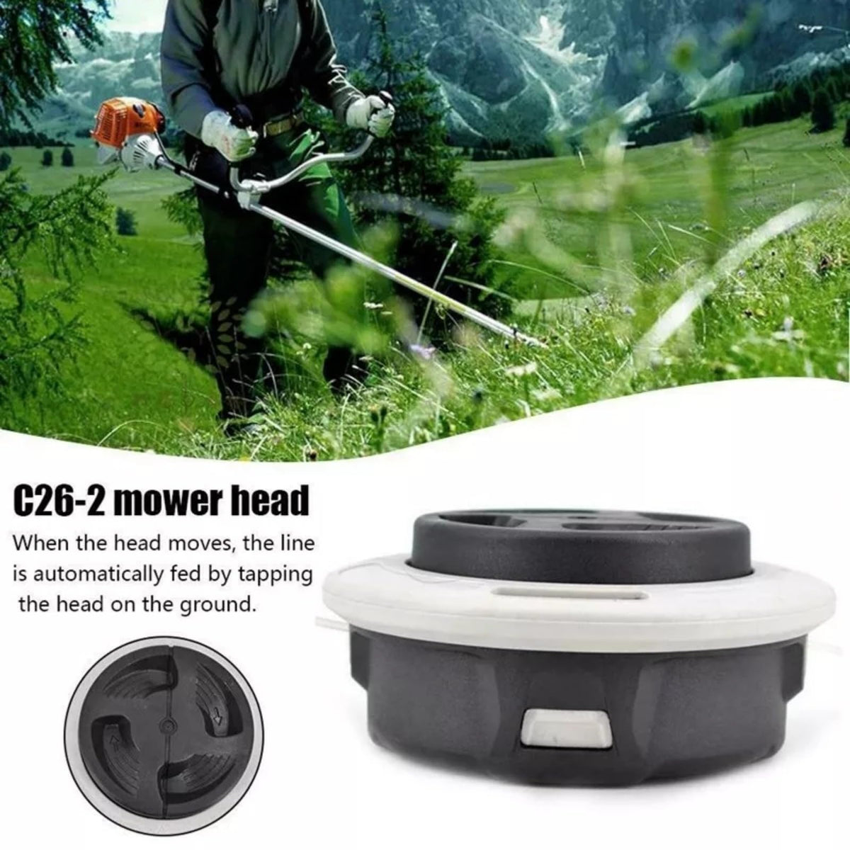 Easy loading into eyelets with a simple twist-knob for fast line loading.