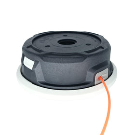 Carburionix C26-2 trimmer head installation, close-up view illustrating easy fit