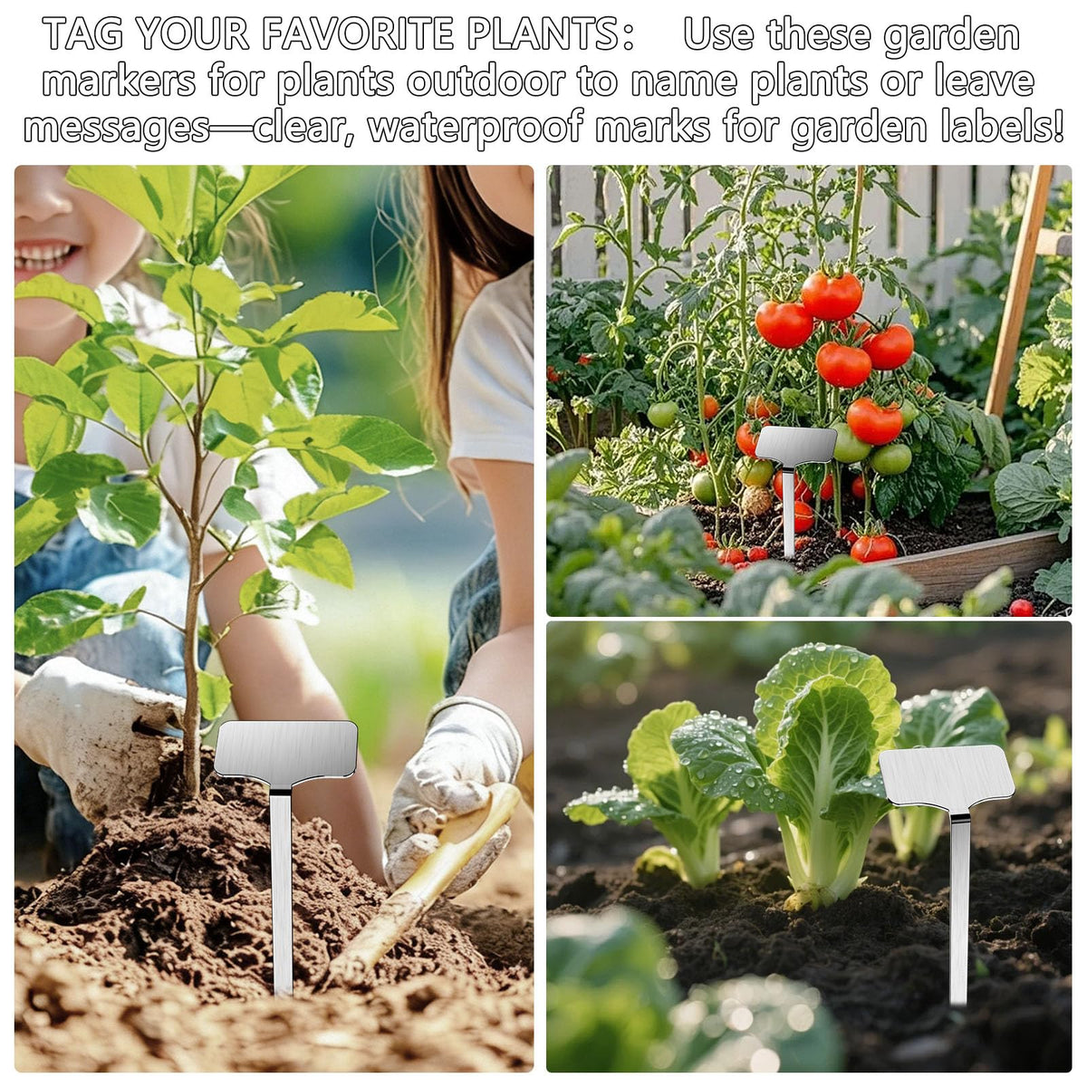 CareForge marker pen for plant labels provides durable writing on metal markers.
